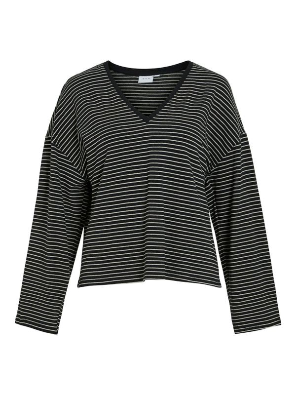 VIALVERA V-NECK L/S TOP