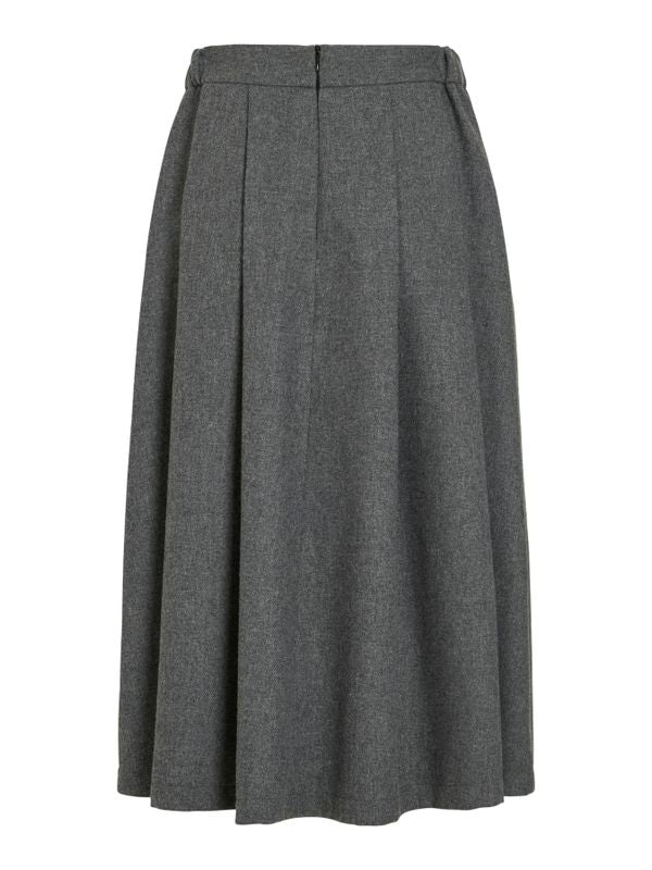 VIABINA HW PLEATED MIDI SKIRT