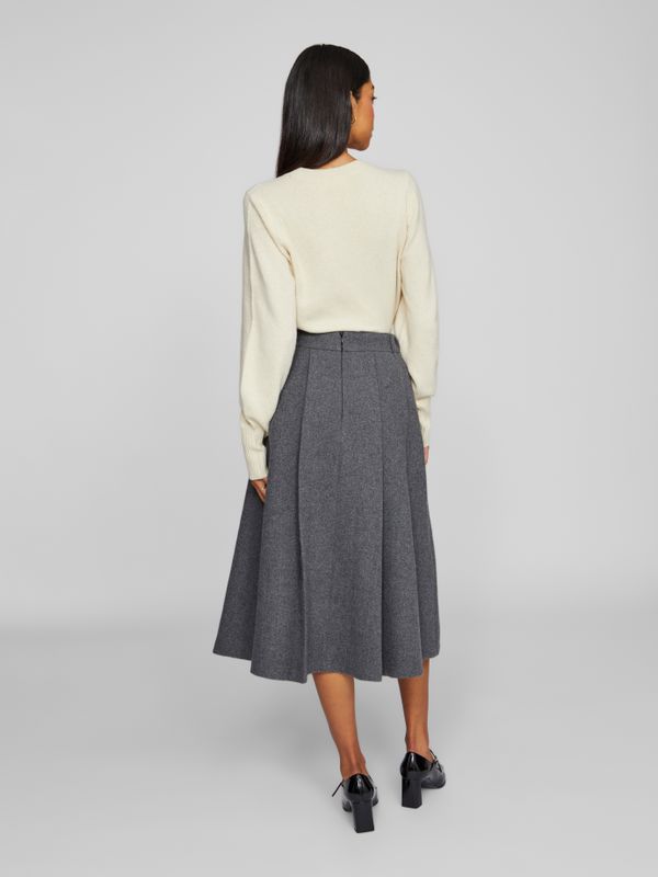 VIABINA HW PLEATED MIDI SKIRT