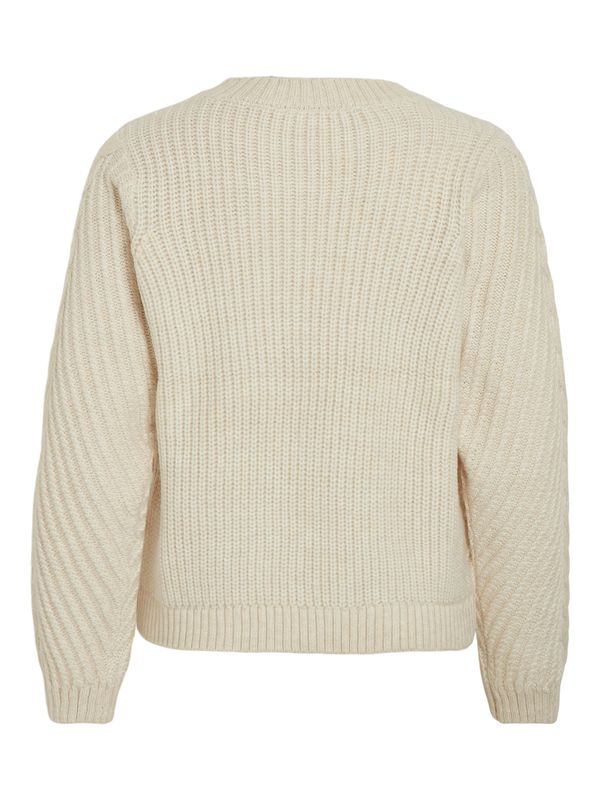 VIERIN L/S O-NECK CABLE KNIT TOP/BF