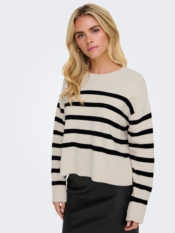 ONLELLY LIFE LS STRIPE O-NECK CC KNT