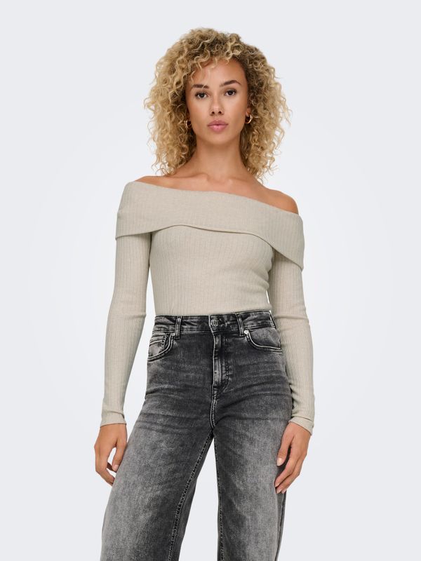 ONLPIPER L/S OFF SHOULDER TOP JRS