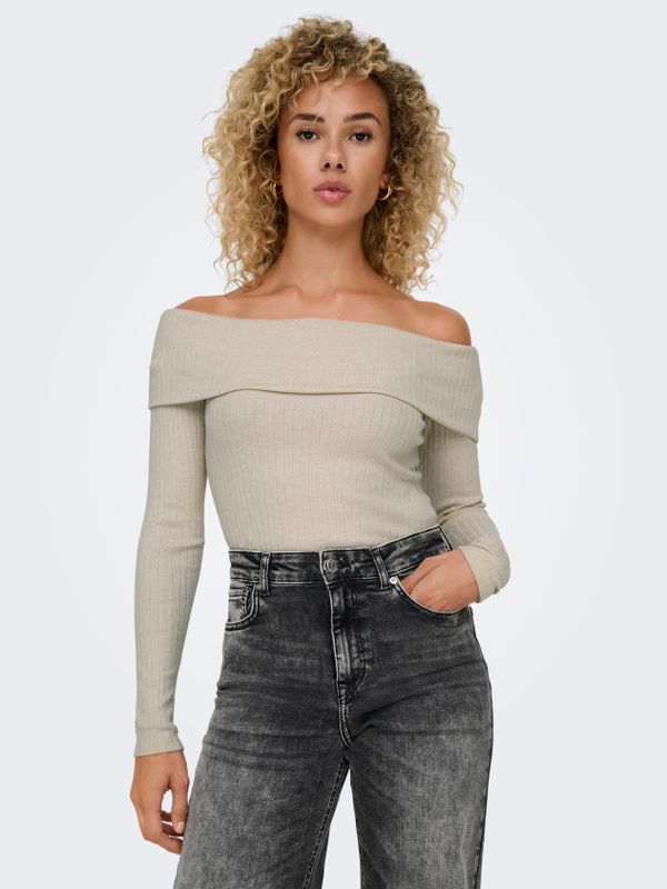 ONLPIPER L/S OFF SHOULDER TOP JRS