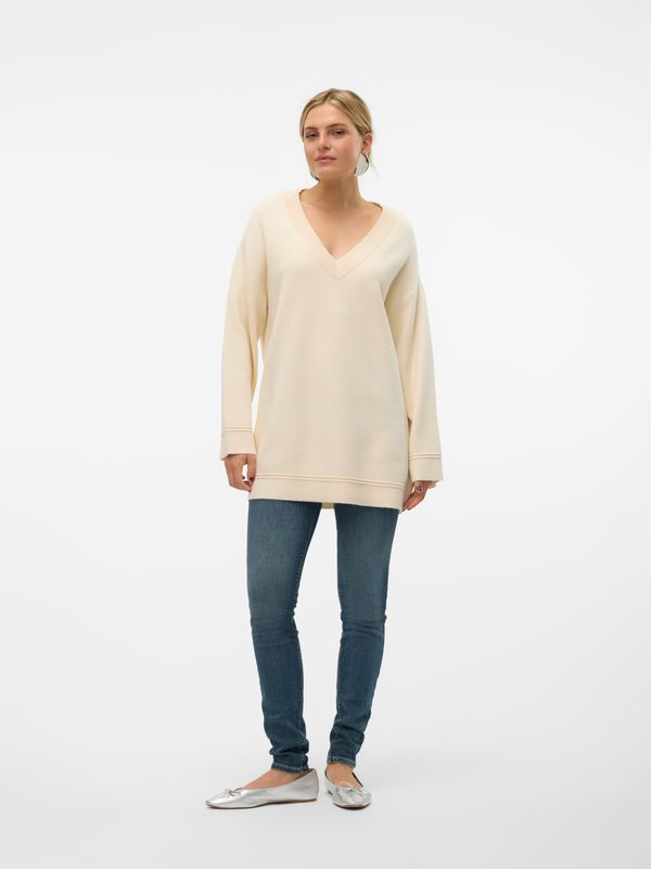 VMGOLD PIPING LS V-NECK LONG PULL. GA