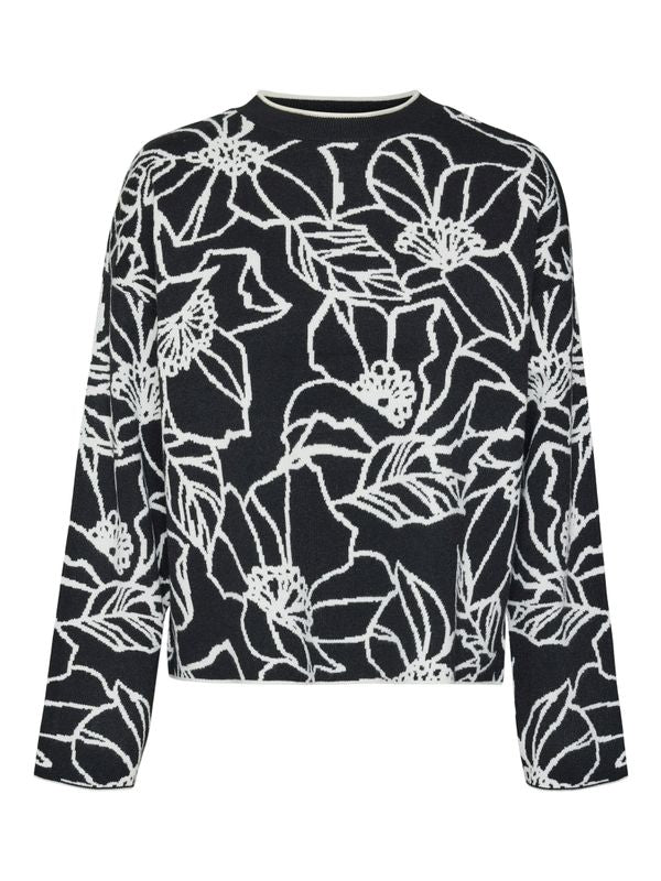 VMNEW FLORA LS O-NECK LOOSE PULLOVER