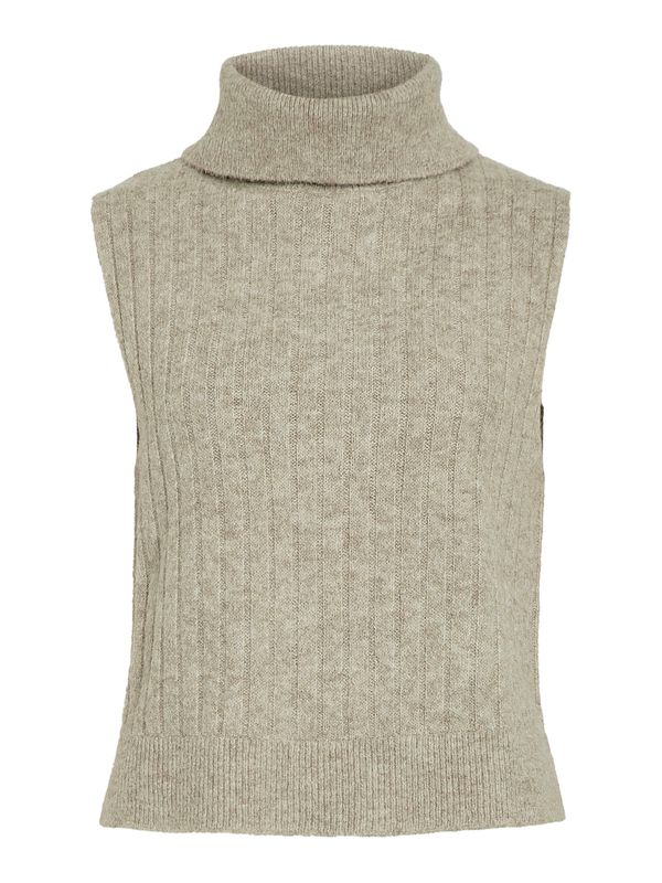 VIBELUNA HIGH NECK S/L KNIT VEST-NOOS