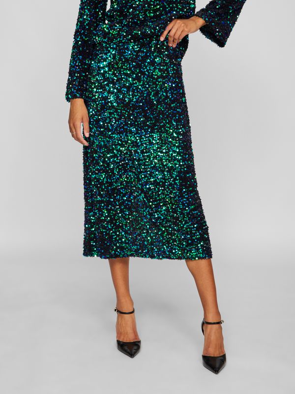 VIFAITH HW MIDI SEQUIN SKIRT/VOL