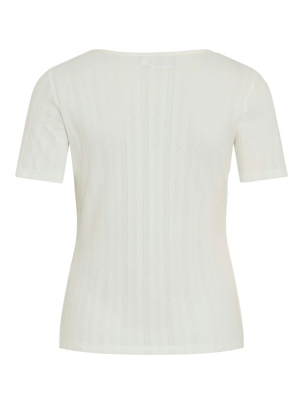 VIKASSIE S/S POINTELLE TOP - NOOS