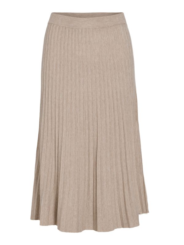 VIAVIVA A-LINE MIDI KNIT SKIRT