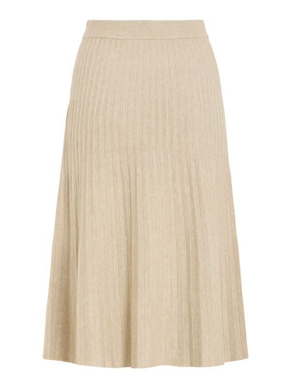 VIAVIVA A-LINE MIDI KNIT SKIRT