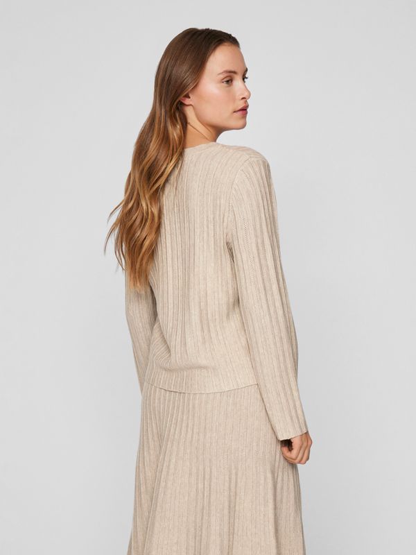 VIAVIVA V-NECK L/S KNIT TOP