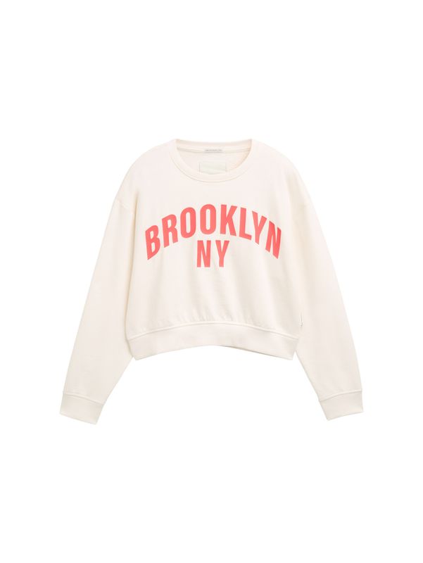 Cropped Sweatshirt mit Print