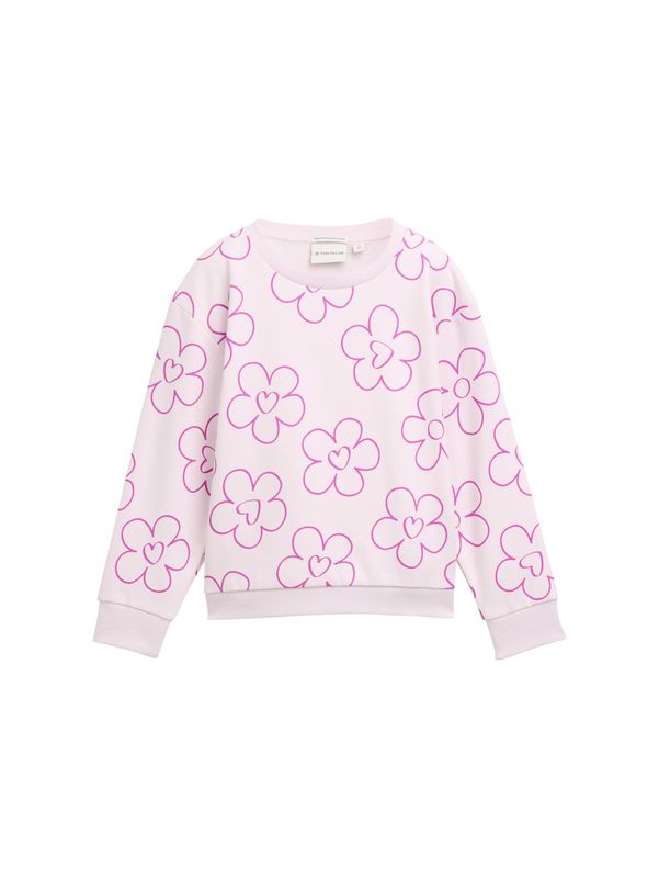 Cropped Sweatshirt mit Allover-Print