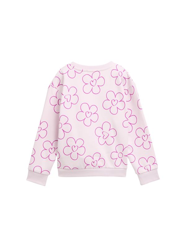 Cropped Sweatshirt mit Allover-Print
