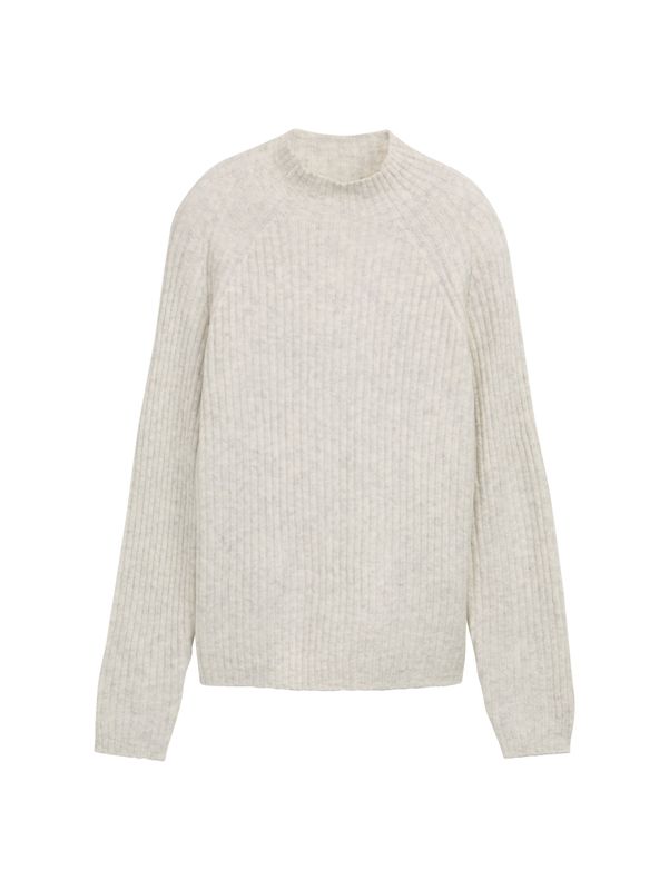 Relaxed Fit Strickpullover mit Stehkragen