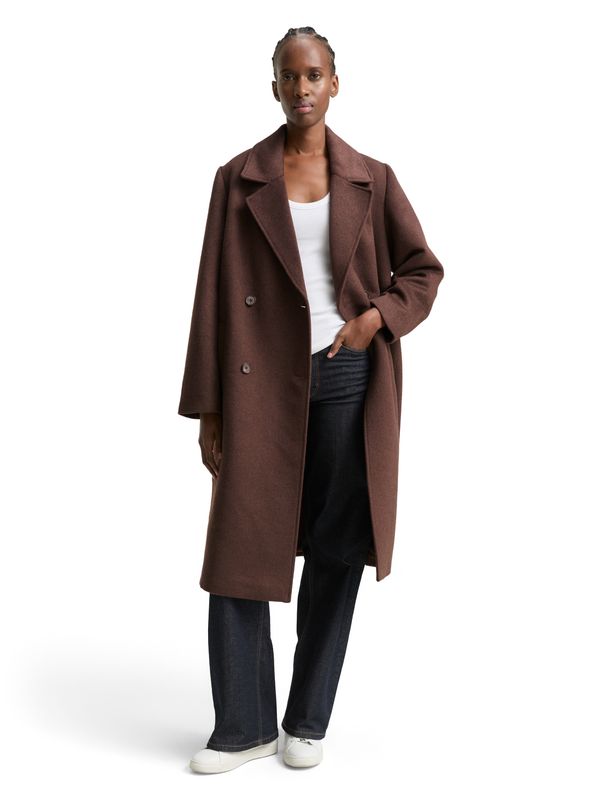 Loose Fit Wollmantel