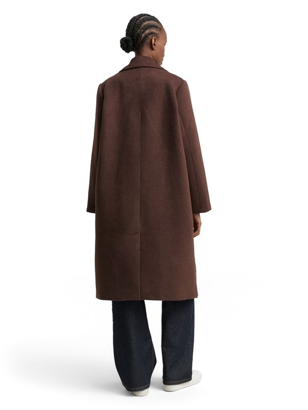 Loose Fit Wollmantel