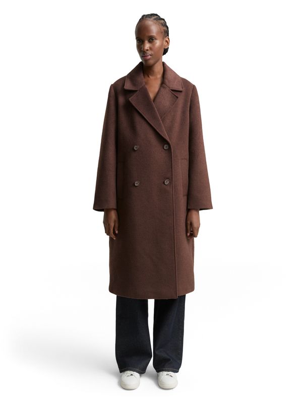 Loose Fit Wollmantel