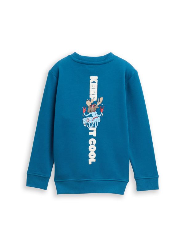 Basic Sweatshirt mit Rückenprint