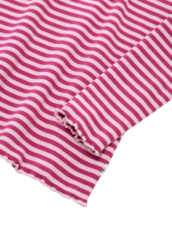 Ripp Langarmshirt mit Streifenmuster