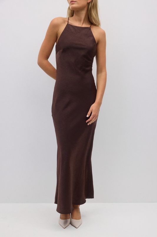 Crinkle Maxi Kleid