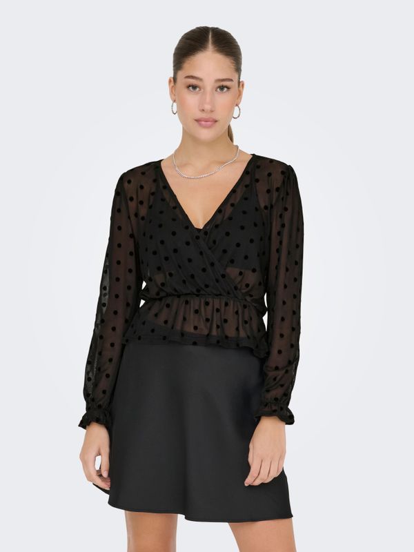 ONLJULIET L/S WRAP TOP BOX JRS