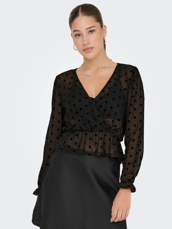 ONLJULIET L/S WRAP TOP BOX JRS