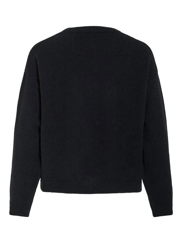 VIBRIANNA O-NECK L/S BOW KNIT CARDIGAN