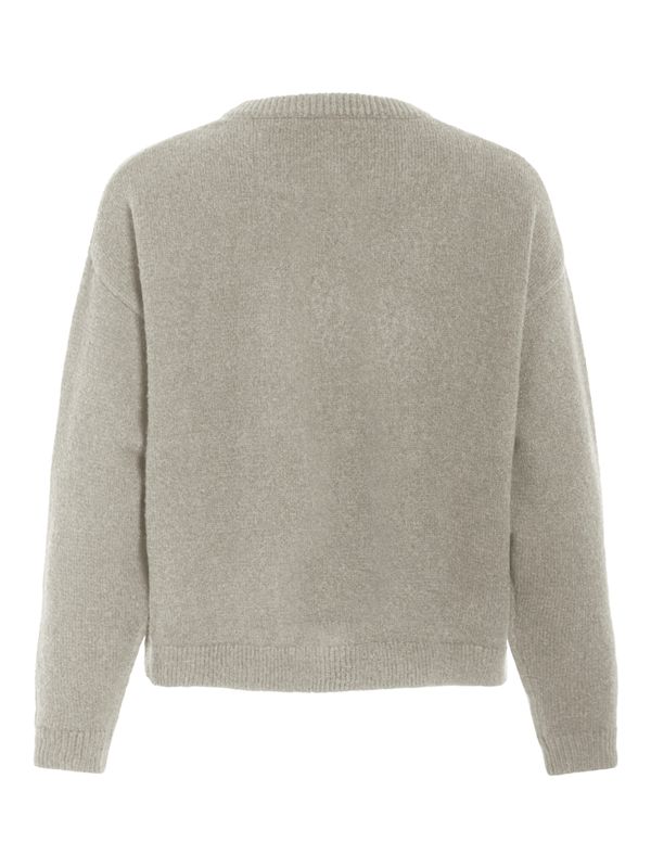 VIBRIANNA O-NECK L/S BOW KNIT CARDIGAN