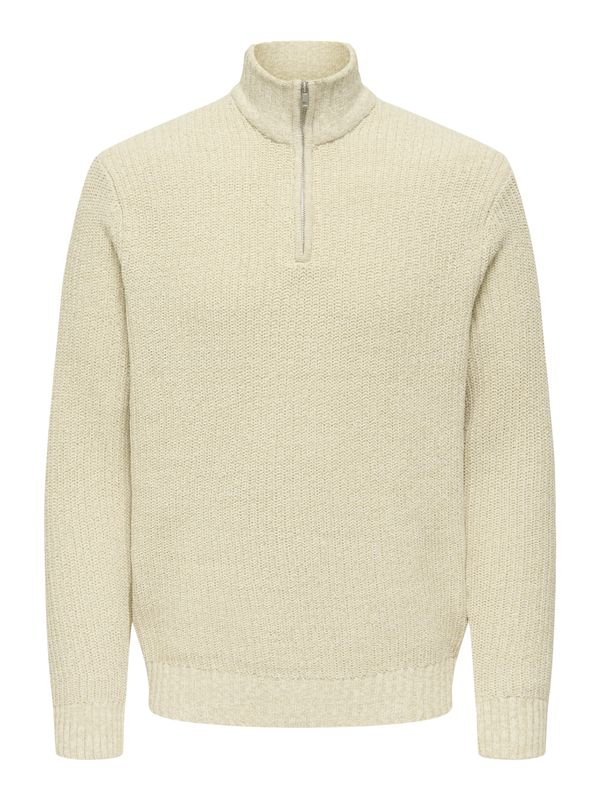 ONSJOIN REG LS HIGH NECK KNIT CAMP