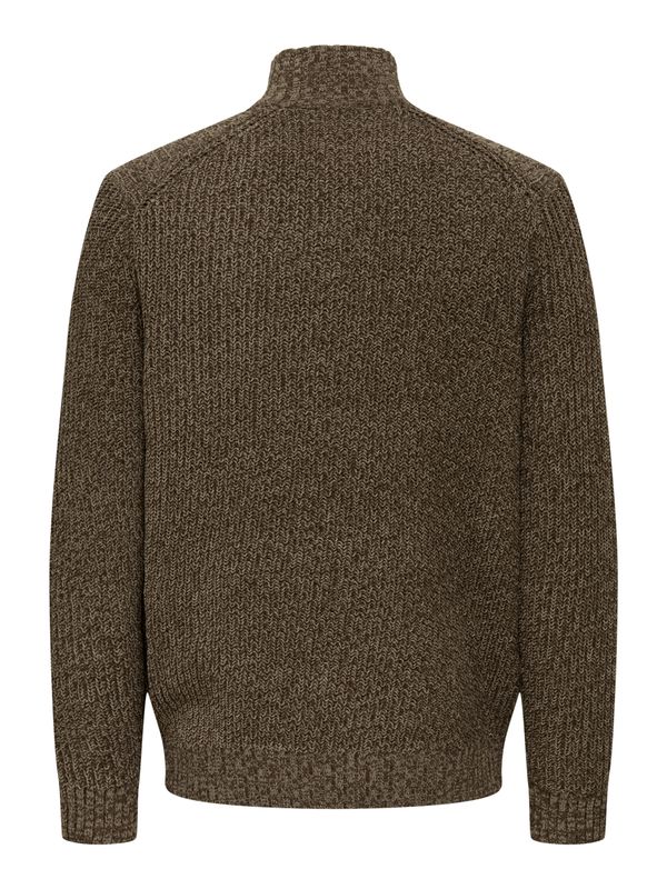 ONSJOIN REG LS HIGH NECK KNIT CAMP