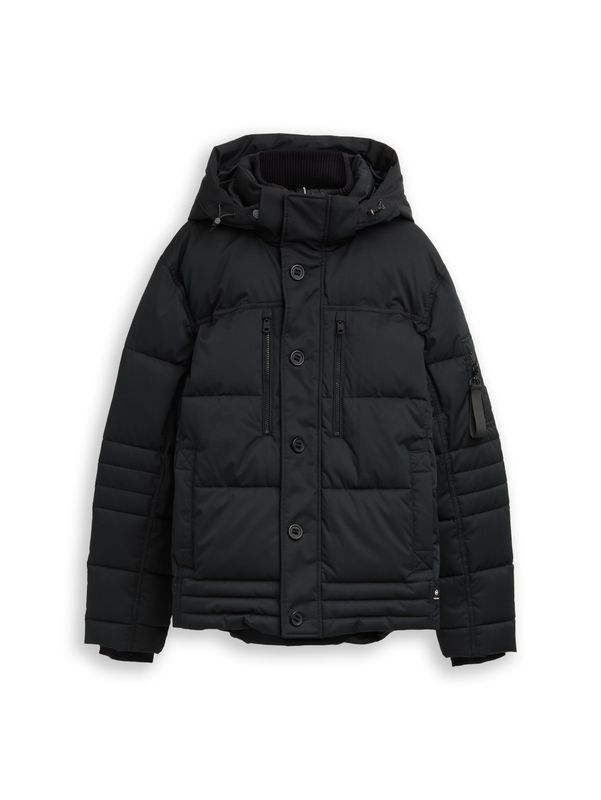Puffer-Jacke mit abnehmbarer Kapuze