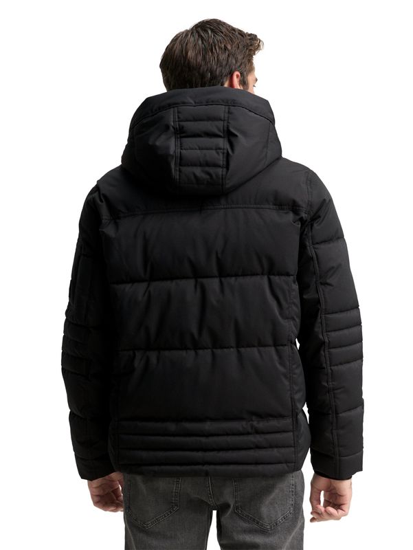 Puffer-Jacke mit abnehmbarer Kapuze