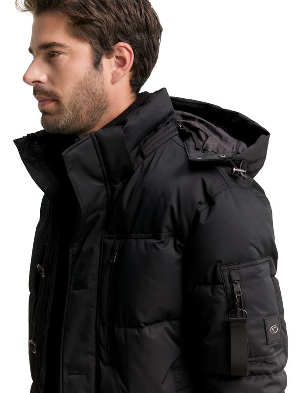 Puffer-Jacke mit abnehmbarer Kapuze
