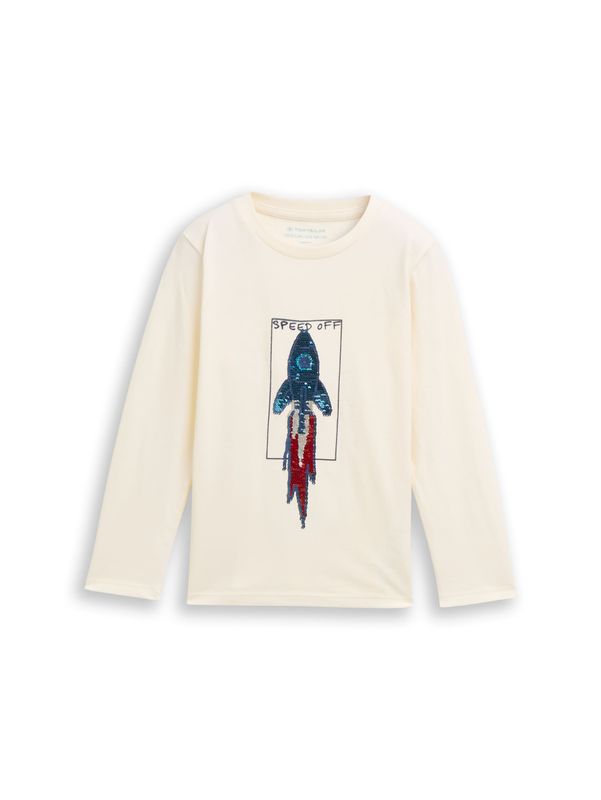 Langarmshirt mit Wendepailletten