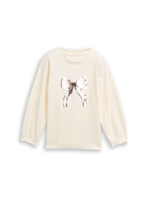 Langarmshirt mit Wendepailletten