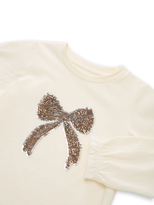 Langarmshirt mit Wendepailletten