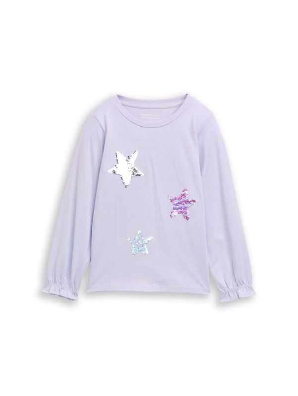 Langarmshirt mit Wendepailletten