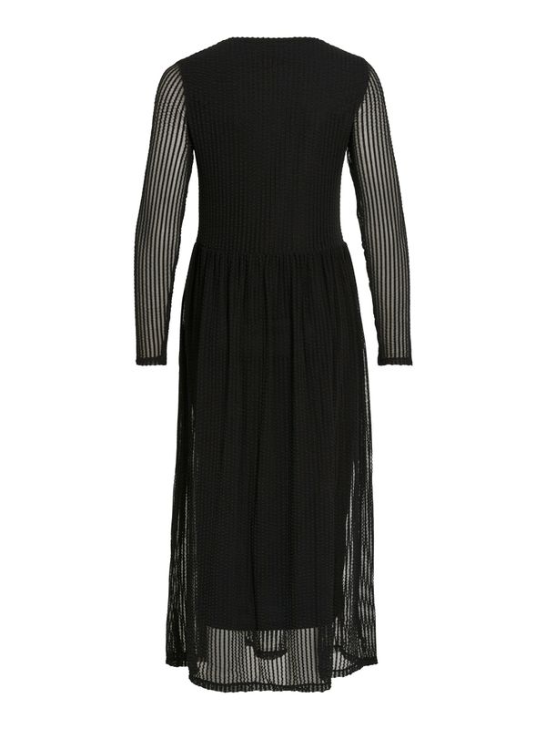 VITIONA O-NECK L/S MIDI DRESS/R