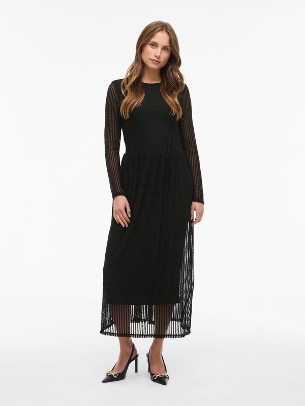 VITIONA O-NECK L/S MIDI DRESS/R