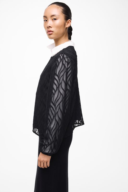VIMIKA O-NECK L/S TOP - NOOS