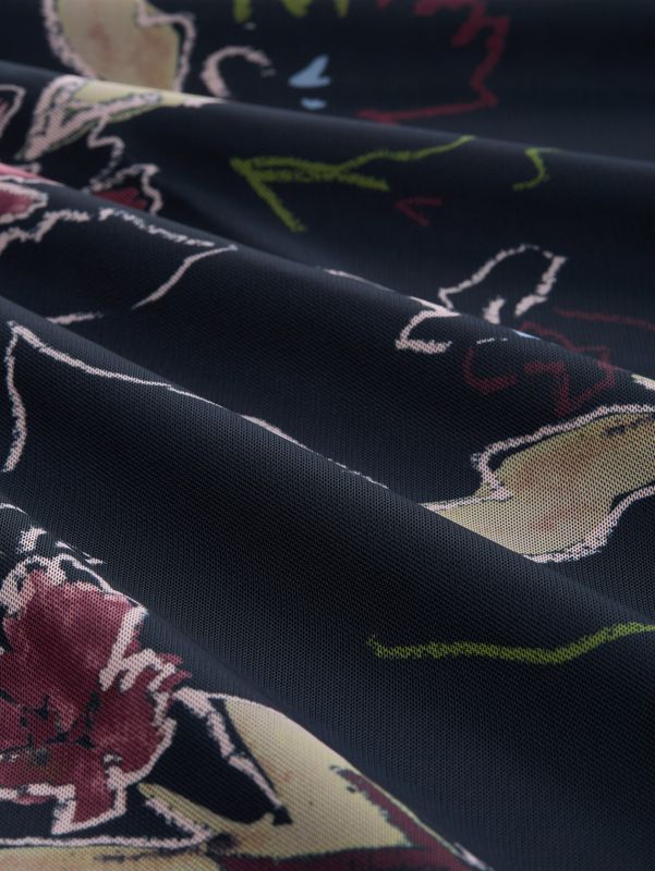 Meshkleid mit Muster