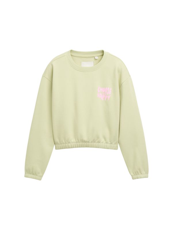 Cropped Sweatshirt mit Print