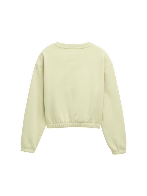 Cropped Sweatshirt mit Print