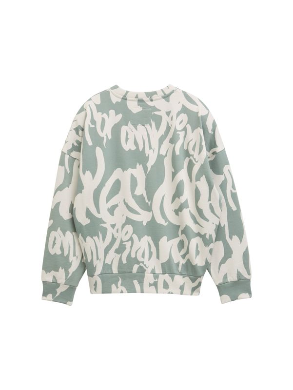 Oversize Sweatshirt mit Allover-Print
