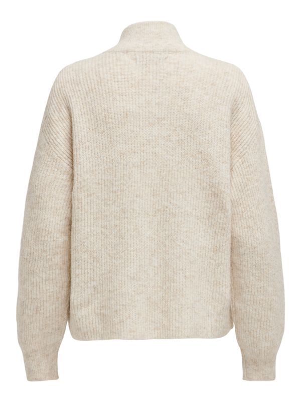 ONLTOKYO SOLID L/S ZIP PULLOVER KNT NOOS