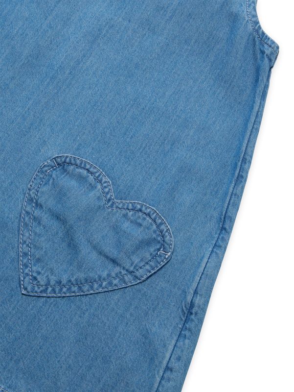 Midi-Kleid mit Herztaschen