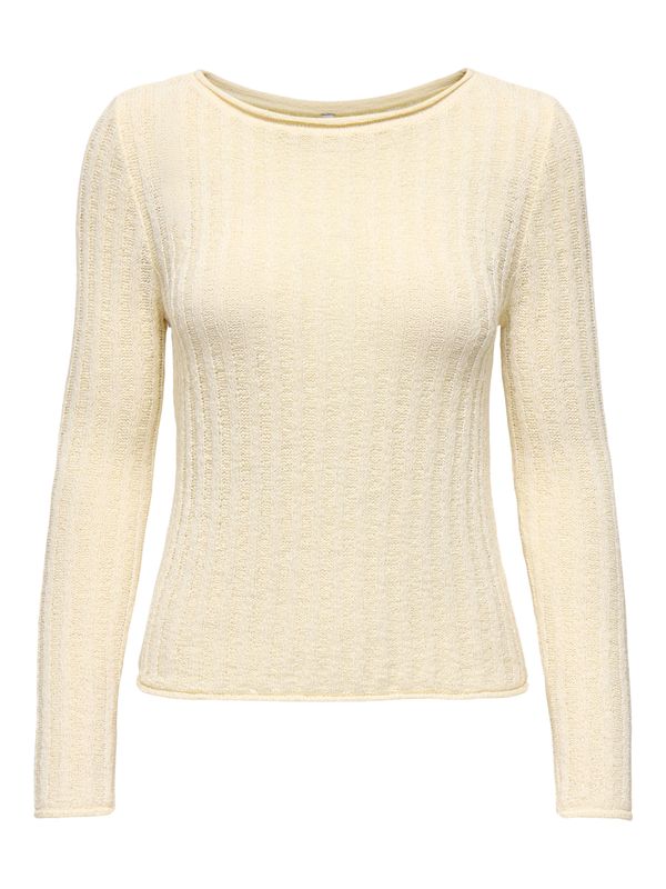 ONLPAMELA LS RIB O-NECK PULLOVER CC KNT