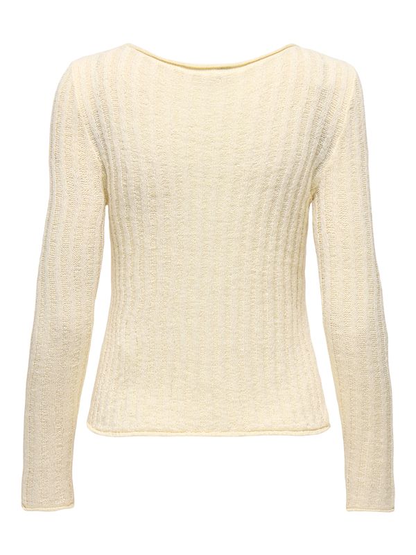 ONLPAMELA LS RIB O-NECK PULLOVER CC KNT