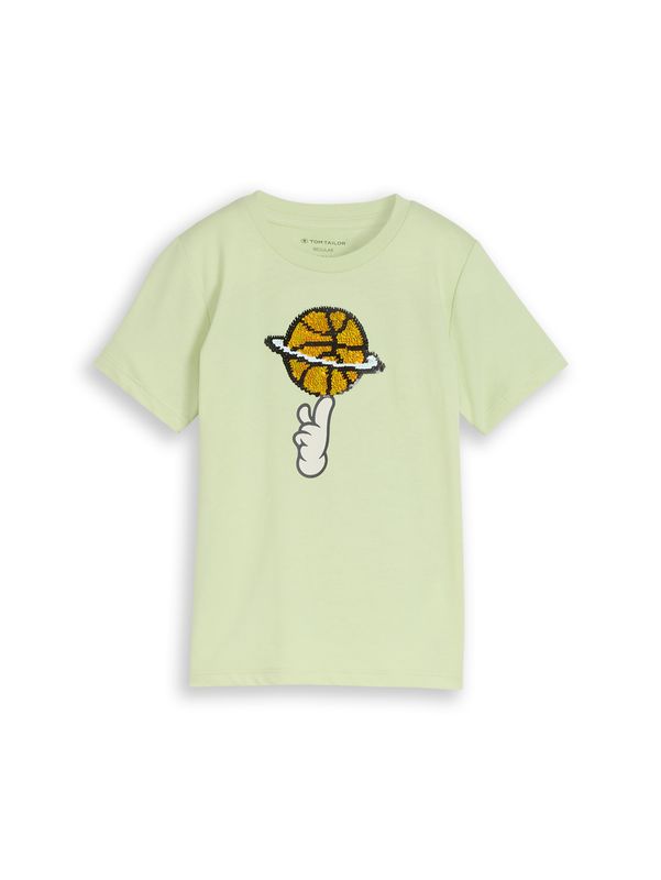 T-Shirt mit Wendepailletten